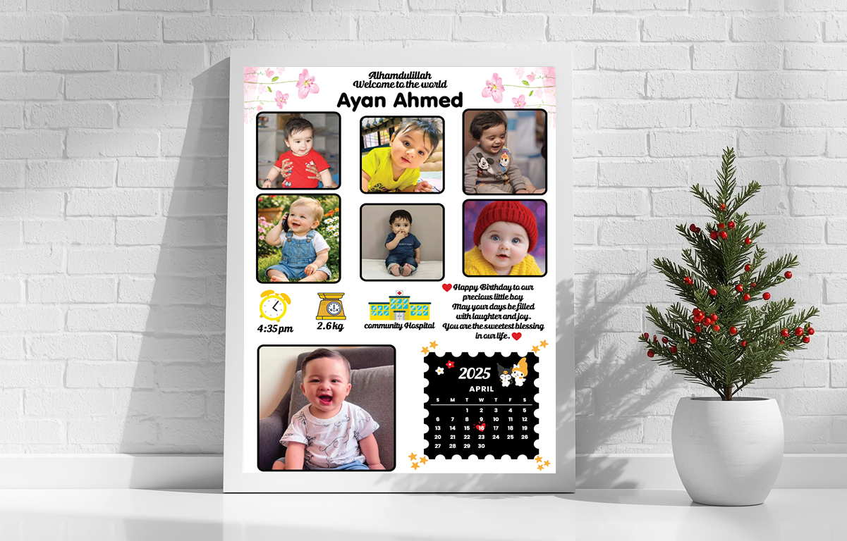 Baby Birthday Photo Frame PIX-26